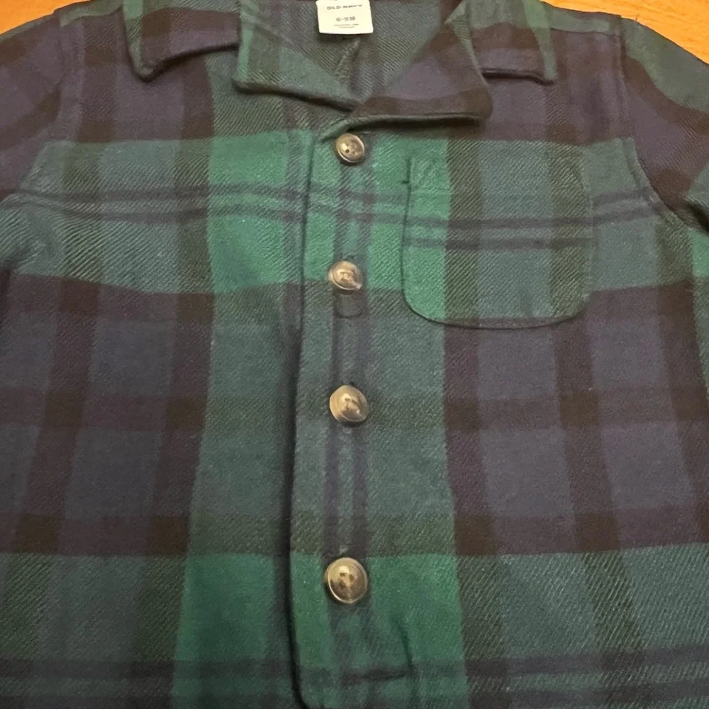 BOGO FREE: NWT TWO Old Navy Plaid Baby Rompers 6-9 Months - Picture 9 of 13